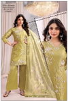 Ht Vol 4 Fancy Fabric Kurti With Bottom Dupatta Exporters In India